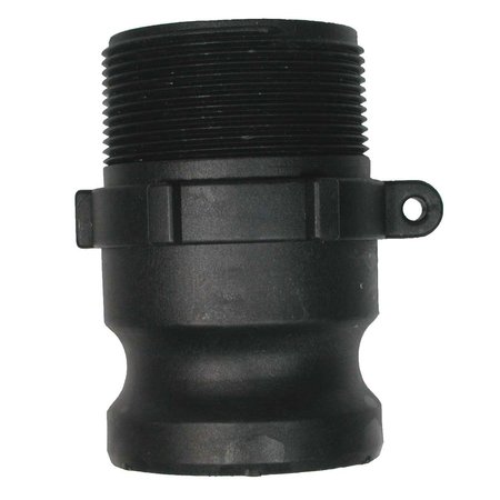 BE PRESSURE 1-1/2in Polypropylene Camlock Fitting, Male Coupler x MPT Thread 90.725.112